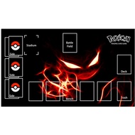 60x35x0.2cm Anime Pokemon Genger Series PTCG Dedicated Solitaire Game Mat Gift Toy
