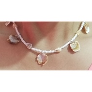 BEACH ACCESSORIES BEACH CHOKER/NECKLACE CHARMED BEACH NECKLACE WITH NATURAL AND ACRYLIC SHELLS