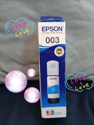 EPSON 003 藍色墨水補充裝藍色EPSON 003 藍色墨水瓶打印藍色墨水Epson 003 藍色墨水65ml L1100/L1200/L3100/L3200/5100/5200
