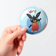 GANTUNGAN Bing Bunny Pin Keychain Magnet Sticker Toys Children's Accessories