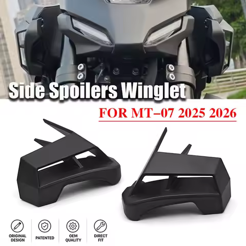 Motorcycle Side Spoilers Fixed Winglet For MT07 MT-07 mt07 2025 2026 Aerodynamic Wing Winglet Fairin