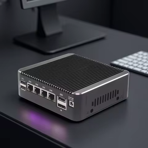 Solid Fanless Firewall Mini PC Intel N150 N95 Core i5 8250U i3 8145U Pentium 4417U 4x2.5G i226 NIC H