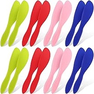 16 Pcs Multi Purpose Spreaders Versatile Butter Knife Plastic Frosting Spreader Kitchen Spreading Knife Butter Spatula Spreader Cheese Spreaders for Cream Icing, Blue Red Pink Green, 7 x 1.4 Inch