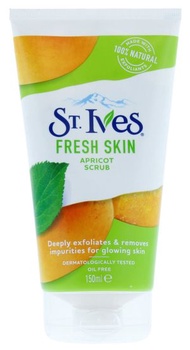 聖艾芙 - St. Ives Fresh Skin Apricot Scrub - 150ML,St. Ives 新鮮的皮膚杏子磨砂膏-100％天然去角質劑150ML