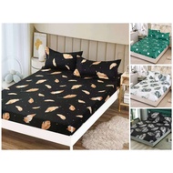 TNC 5 in 1 Pillowcase Bedsheet Canadian Set Double Size (1 Bedsheet+2 pillowcase+2 Extra Pillowcase)