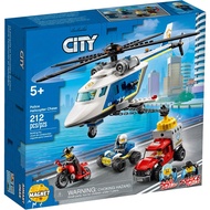 City Police Station 60246 Chase Helicopter Toy Set Large Chase Lighthouse Pursuit Drill Car Building