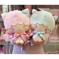 Authentic Sanrio Little Twin Stars Nekomimi Ribbon ~ Kiki &amp; Lala ~ Soft Toy Plush