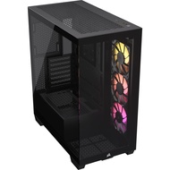 CORSAIR 3500X RS-R ARGB Tempered Glass Mid-Tower PC Case, Black