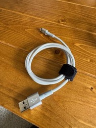 二手-pqi-USB-A to Lightning 100公分編織線