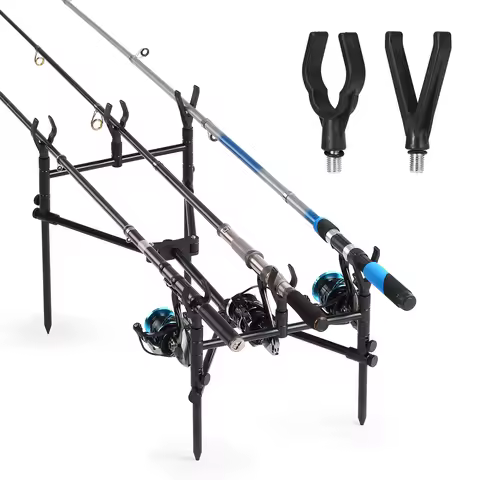 4Pcs/Set Fishing Rod Rest Head Fishing Pole Butt Grip V-head Fishing Rod Holder Carp Fishing Tackle 