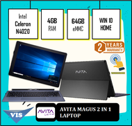 NEW LAPTOP/NOTEBOOK 2 IN 1 AVITA MAGUS DETACHABLE KEYBOARD  | INTEL CELERON | WINDOW 10 HOME