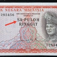 1967 Duit Kertas Lama Wang Lama Malaysia Siri 1 Sa-Puloh Ringgit