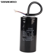 SIJIANGMOLD CD60 Start Capacitor, 50x100mm 300uf Motor Start Capacitor, Durable 450V Pump Motor Capa