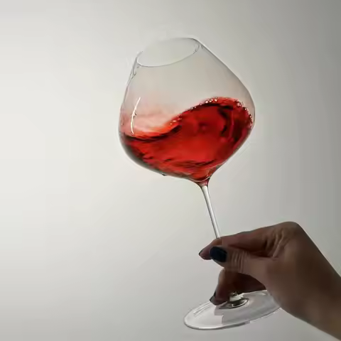 France Sydonios Style Upscale Burgundy Cup Crystal Handmade Extremely Thin Wine Glass Aroma Enlarge 
