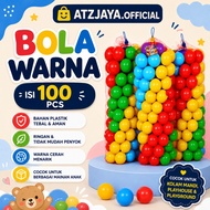 Atzjaya - 6.5 Diameter Children's Plastic Balls for Pools, Educational Toys, Sensory Play Motor Skil