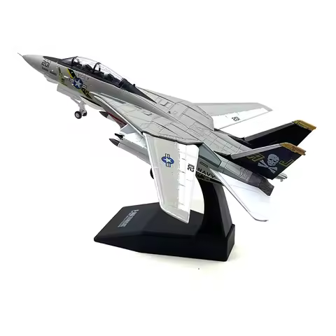 JASON TUTU 1/100 Scale USA F-14 Tomcat Fighter Alloy Model Diecast Military Missile