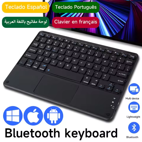 Touchpad Bluetooth Wireless Keyboard for IOS Android Windows Bluetooth Keyboard for iPad Samsung XIA