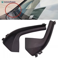 NANASALONNN Car Front Side Windshield Cowl Grille Outer Cover Extension Trim for Nissan Versa 07-12 
