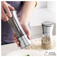 Stainless Steel Pepper Mill Pepper Grinder Glass Bottle Grinder Spice Bottle Salt Pepper Mill Grinde