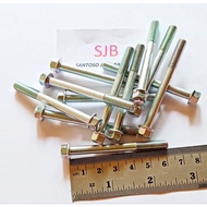 MESIN / Engine Block Bolts Motorcycle Cvt Tank Bolts M6x60mm/ 6cm Package (25--50Pcs)