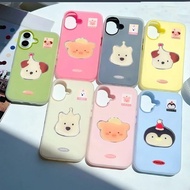 2in1 Jelly Case Frosted Softcase 3D Cartoon Motif iphone 11 Pro Max 12 Pro Max 13 Pro Max Xr Xs Max 