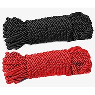 2 Pack All Purpose 32 Feet 8Mm13Inch Diameter Soft By Nylon Rope Solid