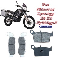 For Shineray XY400GY X5 X6 XY250GY-7 Motorcycle Front Rear Brake Pads Accessories