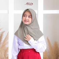 Kerudung Bergo Anak Sekolah Spandek Jersey Hamida Sport / Jilbab Anak Sekolah SD SMP SMA Bahan Spand