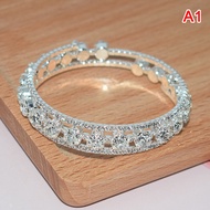Lasle Fashion Crystal Bracelet for Women Wedding Bangle Hand Jewelry Multi-Layer Bridal Rhinestone Bracelet