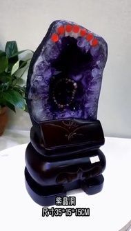 [JUBAO] Crystal Cave  Crystal Stone  Amethyst cave  Crystal wealth  Crystal Charger 7.5kg