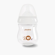 Juniors Just Like Nature 150 ml Glass Feeding Bottle with Anti-Colic Teat - White