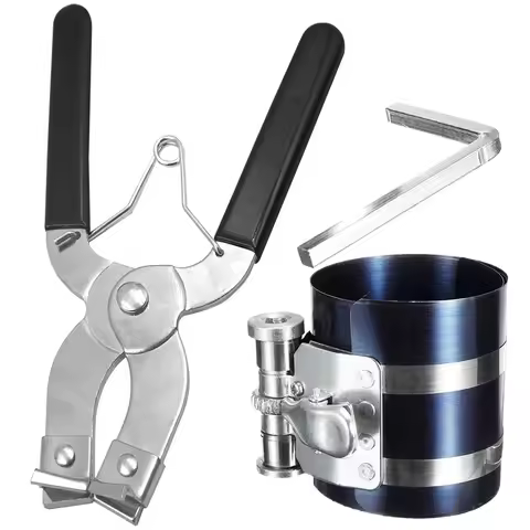 3Pcs Piston Ring Installer Piston Ring Plier Compressor Tool Auto Maintenance Clamp Expander Plier I