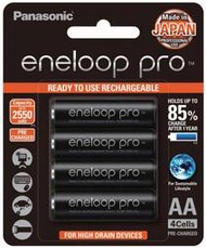 (附發票) 日本製 Panasonic 國際牌 eneloop pro 3號 2550mAh低自放電池8入 送電池盒x2
