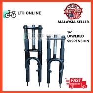 16" Fork Double Suspension / Lowered Bicycle Fork Basikal