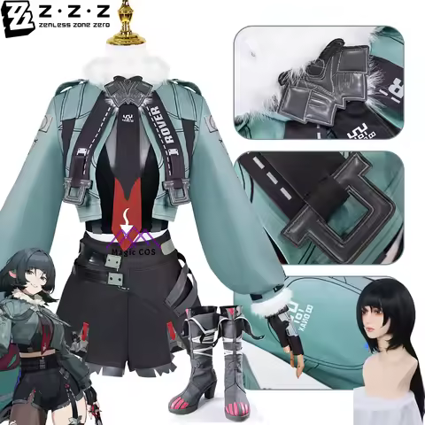 New Arrival Zenless Zone Zero Jane Doe Cosplay Costume Wig Full Set with Tail Game Anime Uniform Hal