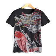 Japanese Dragon Shirt, Dragon Printing T-Shirt, Cool Premium Distro T-Shirt, T-Shirt | TeesMart