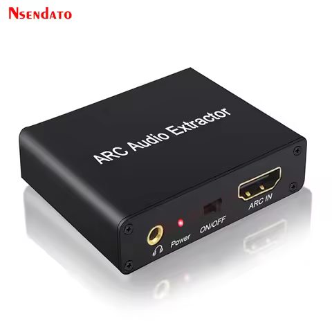 HDMI ARC Audio Extractor DAC ARC L/R Coaxial SPDIF Jack Extractor Return Channel Converter For Fiber