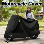 Motorcycle Cover 3 Layer Waterproof Reflective Universal Heavy Duty Protection from Rain Dust Lock-H