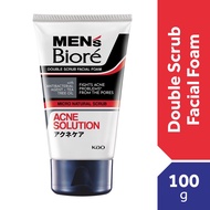 BIORE MEN'S Double Scrub Acne Solution Face Wash 100g