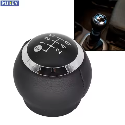6 Speed Chrome Gear shift knob Stick Lever Pen shifter Handball For Toyota Corolla Rav4 Avensis Yari