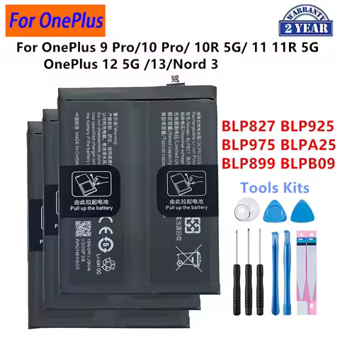 BLP827BLP925 BLP975 BLPA25 BLP899 BLPB09 Battery For OPPO OnePlus 9 Pro 10 Pro OnePlus 10R 11R 5G On