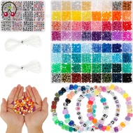 1977Pcs Pony Beads Kit for Bracelet Making 64 Colors 9mm Kandi Beads Set Plastic Pony Beads Bulk wit