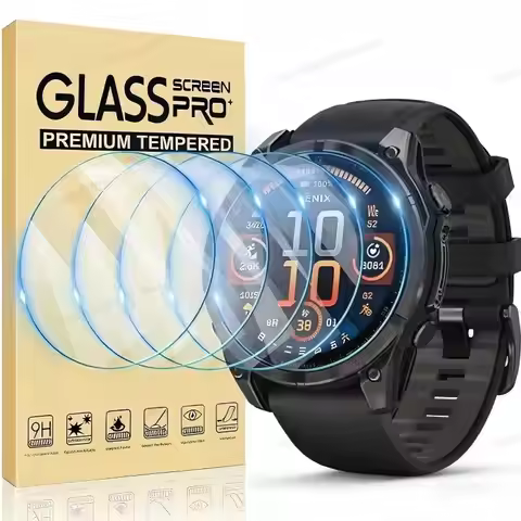 Tempered Glass Compatible for Garmin Fenix 8 51MM 47MM AMOLED Solar Fenix 7X 7S 7 6X 6S 6 Pro 5 5S G