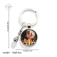 ZL> Fashion Chess Keychain Chessboard Chess Car Keychain Nice
