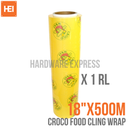 CROCO Food Cling Wrap / Stretch Film 12"x300m or 12"x500m or 18"x500m