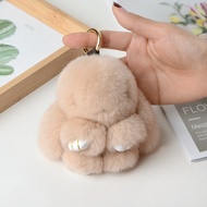 Stall Supply Rex Rabbit Fur Dead Rabbit Pendant Fur Bag Car Accessories Keychain Cute Rabbit Accesso