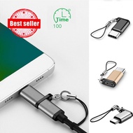 LITIMESSGO Micro To Type C Adapter With Keychain E6g0
