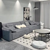 Living Room Modern Down Cream Frosted Elephant Style baxter Original Sofa Ears Straight Fabric Sofa 