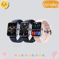 TAMAKO Wearable Glucose Monitor, F21pro Black Blood Sugar Monitor Watch, Latest Pink Aluminium Alloy Bluetooth Fashion Smart Watch Blood Pressure