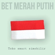 MERAH SCHOOL BET EMBROIDERY RED AND WHITE BET/ UNIFORM BET/